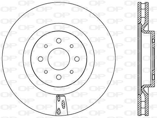 OPEN PARTS Тормозной диск BDA2563.20